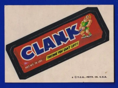 CLANK CANDY BAR 1974 TOPPS WACKY PACKAGES series 5 VG-EX - Image 1 of 2