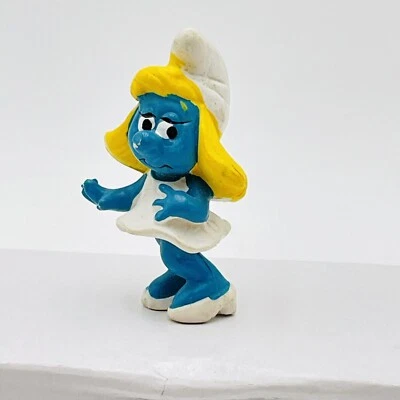 Smurfs классический Smurfette белое платье SMURF ПВХ фигурка игрушка фигурка 1971 - Изображение 1 из 4