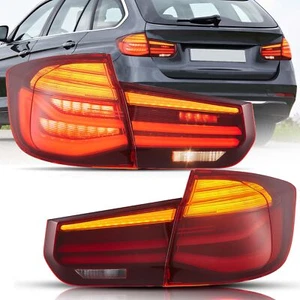 VLAND Red LED Tail Lights For 2013-18 BMW 3-Series F31 Touring w/Sequential - Foto 1 di 9
