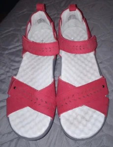 Jambu Sedona Damen-Sandalen rot Plateau Keilabsatz Fersenriemen verstellbar 8,5 breit - Bild 1 von 4