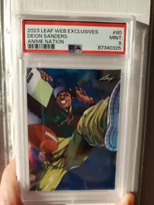 Deion Sanders 2023 Leaf Anime Nation /380 PSA 9 - Picture 1 of 2