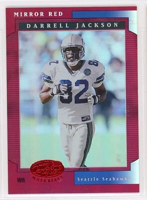 2001 Leaf Certified Materials DARRELL JACKSON Mirror Red #20 Serial #65/75 - Image 1 of 2