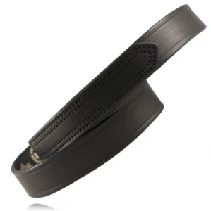 BOSTON CUERO 6529 Hebilla Liso Negro 1.25" CINTURÓN PUNTA GANCHO Y BUCLE TALLA 32 - Imagen 1 de 1