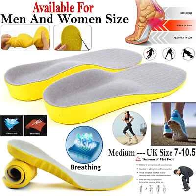 LOCASO MEMORY FOAM UNISEX ORTHOPAEDIC SHOE PADS TRAINER FOOT FEET COMFORT SOFT INSOLES.