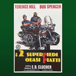 I 2 Due Super Piedi Quasi Piatti - Bud Spencer Terence Hill - Imagen 1 de 1