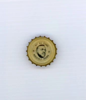 1964-1966 КРЫШКА БУТЫЛКИ КОКА-КОЛЫ ROOSEVELT КОРИЧНЕВЫЙ NFL ALL-STARS COCA-COLA - Изображение 1 из 2