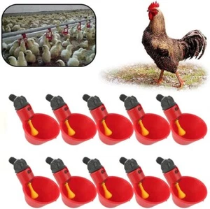 10 Stück Geflügeltränke Automatisch Hühnertränke Hühner Vogel Tränke Trinkbecher - Bild 1 von 12
