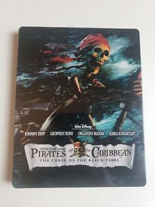 Pirates of the Caribbean Curse of the Black Pearl Blu-ray Steelbook Rare OOP 
