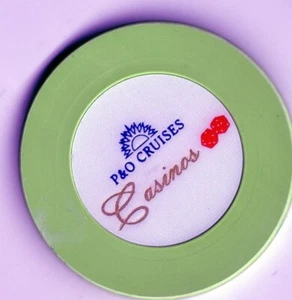 Australia: P%O Cruises Casinos Roulette Lime - Picture 1 of 2