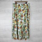 Lc Lauren Conrad Tiered Maxi Skirt Size 2xl Fruit Print Elastic Waist Peasant