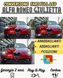 Conversión Full LED Alfa Romeo Giulietta De 2014 IN Entonces Set Mono LED H7+H1 - Imagen 1 de 3