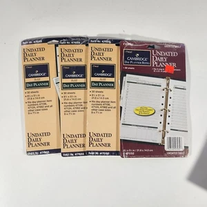 Menge 4 Packungen Mead Cambridge Undatiert Tagesplaner Tagesplaner Nachfüllpackungen 47032  - Bild 1 von 3