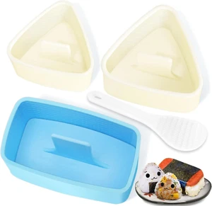 Onigiri Mold, 3 Pack Rice Ball Mold Musubi Maker Kit, Musubi Press Mold, Triangl - Picture 1 of 7