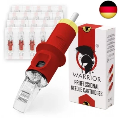 MARKE WARRIOR WARRIOR Red Tattoo Patronen Nadeln Professionelle Sterilisierte mit E.O Gas