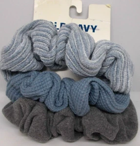 Old Navy 3 pack heavy textured poly scrungies hand wash grey blue - Picture 1 of 1