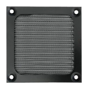 EMI/RFI Fan Filter Assembly, 80mm, Black Aluminium / Stainless Steel - MC32639 - Picture 1 of 1