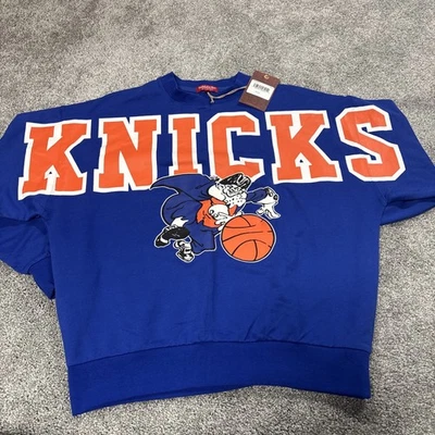 New York Knicks Mitchell & Ness Hardwood Classic Feminino Tamanho M Gola Redonda Novo com etiquetas - Imagem 1 de 4