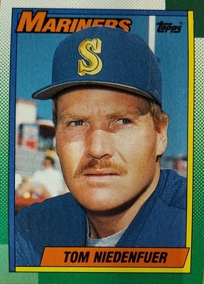 Tom Niedenfuer, 1990 Topps #306, Seattle Mariners - 4676 - Image 1 of 2