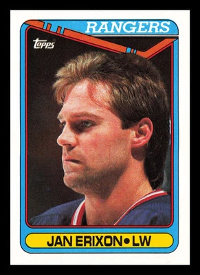 Jan Erixon #187 1990-91 Topps New York Rangers Hockey - Image 1 of 2
