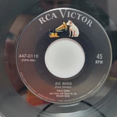 Perry Como Ave Maria / The Lord's Pray 7" 45rpm EX Vinyl 60's Record free sleeve Foto 1 de 2