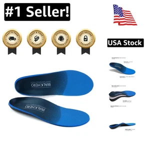 Plantar Fasciitis Arch Support Insoles for Men & Women - Comfort for Flat Feet - Picture 1 of 8