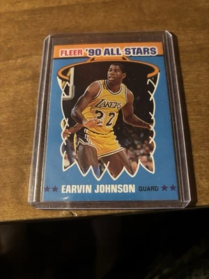 1990-91 Fleer - All-Stars Magic Johnson Insert 4-12 - Image 1 of 2