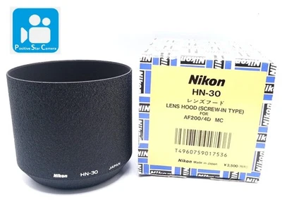 🎦VIDEO👀✨Unused✨ Nikon HN-30 Lens Hood For Micro Nikkor 200mm f4 D From JAPAN - Image 1 of 4