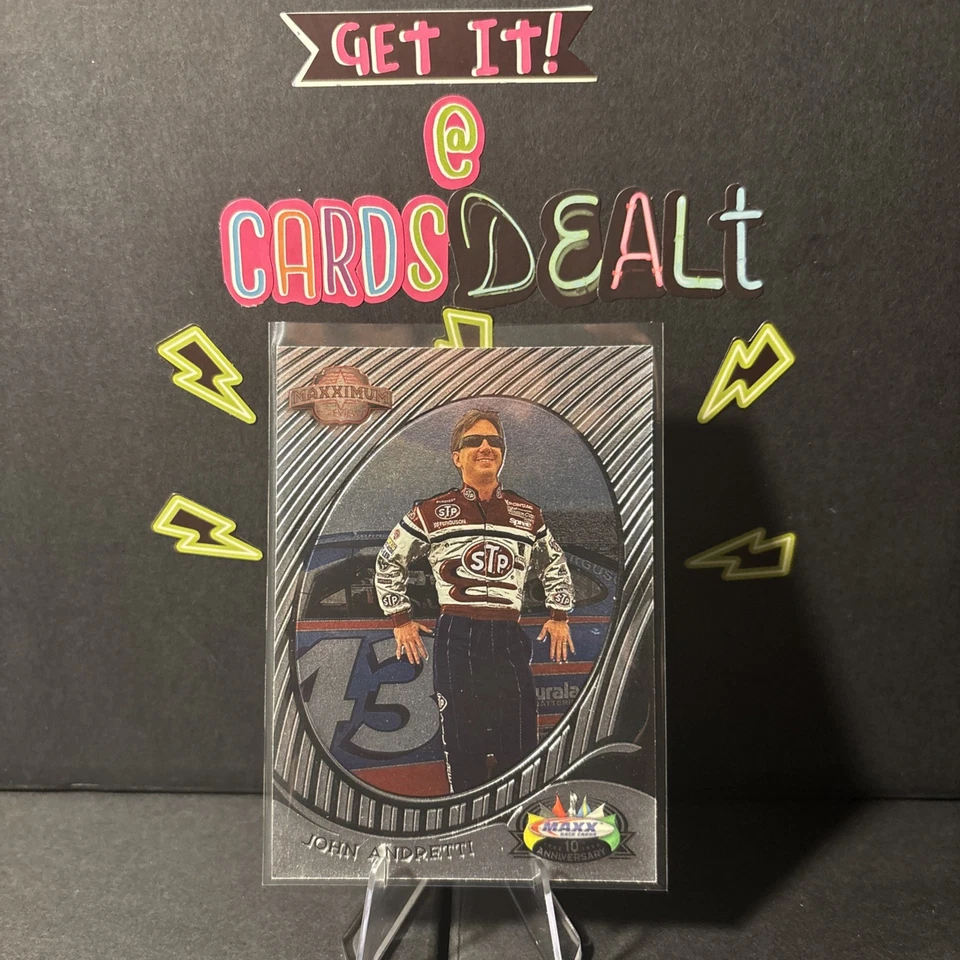 1998 Upper Deck Maxx 10th Anniversary Maximum Preview John Andretti #P22 - Image 1 of 3