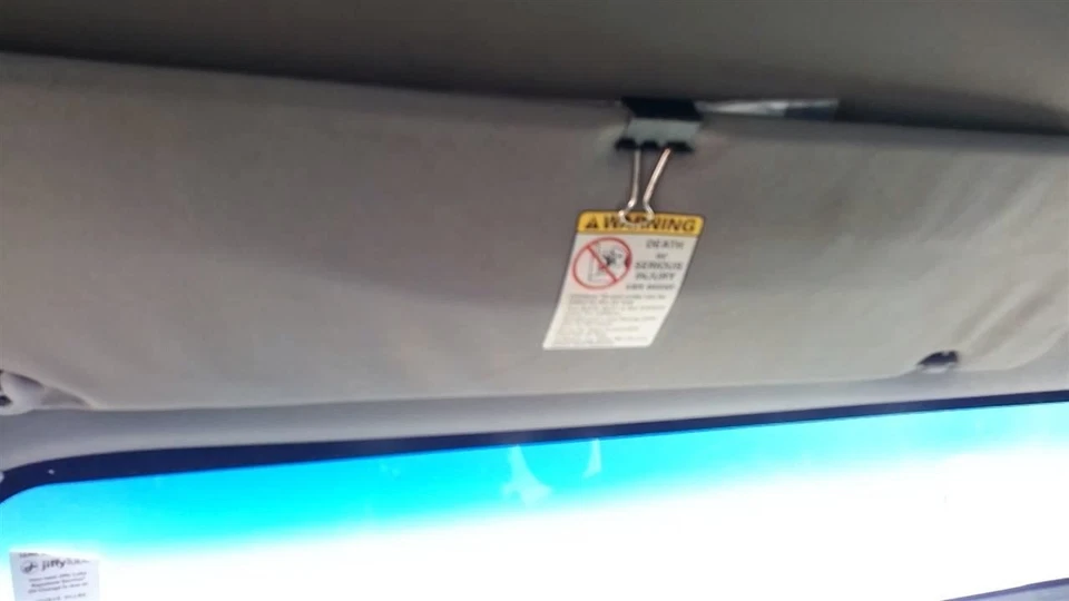 Driver Sun Visor Without Roof Console Vinyl Fits 00-02 FORD E150 VAN 30806663 Foto 1 de 4