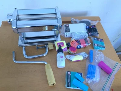 MARCATO ATLAS  150 PASTA MACHINE AND FIMO PROFESSIONAL POLIMER CLAY FOR ART - Bild 1 von 4