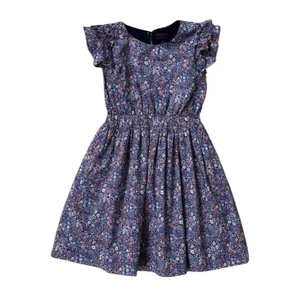 Crewcuts Girl's Liberty Print Blue Floral 3 Tier Dress Style #K7891 Sz 2 NWOT - Picture 1 of 5