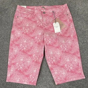 Tommy Bahama Shorts Capri Damen 32 (36x15) Boardwalk Soft Flamingo TW817001 Neu mit Etikett - Bild 1 von 13