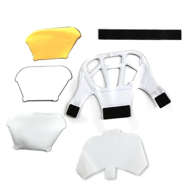 Universal Speedlight Flash Speedlite Bounce Diffuser with 3 Color Reflector Card - Image 1 of 4