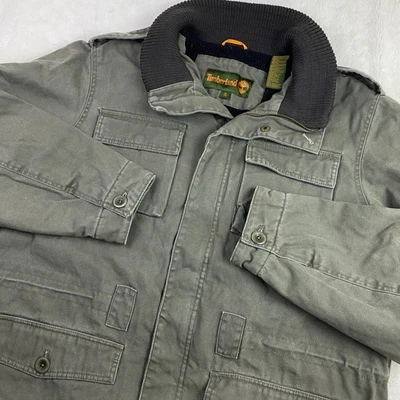 Chaqueta Timberland Field Chore Forrada de Vellón Verde Trabajo Utilidad Abrigo Pesado Para Hombres XL Foto 1 de 4