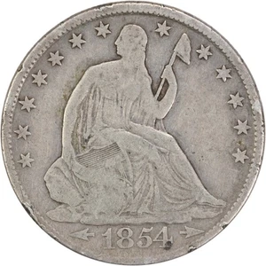 1854-O Liberty Seated Half Dollar Arrows VG Uncertified #307 - Picture 1 of 2