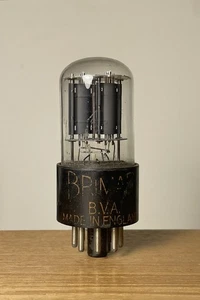 Brimar 6SN7GT Double Triode Square Getter Valve Tube Tests Good Made in England - Bild 1 von 5