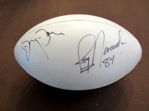 JERRY JONES JAY NOVACEK DALLAS COWBOYS OWNER TE SIGNED AUTO WILSON FOOTBALL JSA - Picture 1 of 3