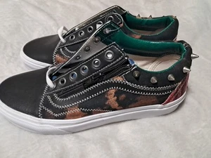 Vans Old Skool Tartan Daze Spikes Turnschuhe Herren 5,5 Damen 7 Neu mit Etikett Acid Dye - Bild 1 von 8