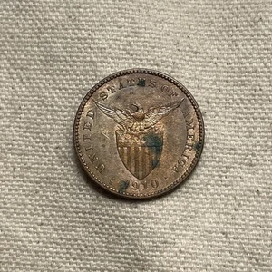 PHILIPPINES 1910 S One Centavo AU - Picture 1 of 2