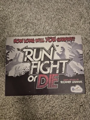 Run Fight Or Die Board Game Zombie PVP 2014 Grey Fox Games Complete  - Image 1 of 4