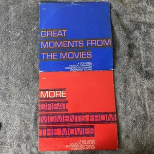 Great Moments From The Movies + More Great Moments - Lot of 2 Vinyl Records LPs - Picture 1 of 13