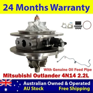 Upgrade Billet Turbo CHRA Core+Oil Feed Pipe For Mitsubishi Outlander 4N14 2.2L - Foto 1 di 18