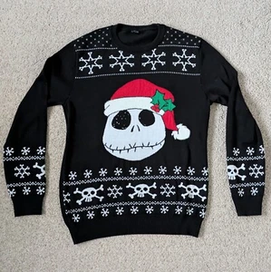 The Nightmare Before Christmas Jumper Medium 36" inch chest Ugly Sweater Xmas - Picture 1 of 7