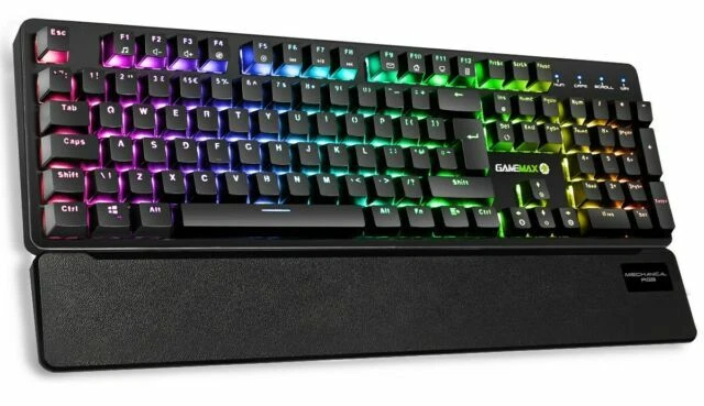 GameMax GMX-STRIKE RGB Backlit Mechanical Gaming Keyboard - Black