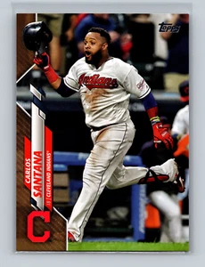 2020 Topps Series 1 GOLD /2020 Carlos Santana #272 Cleveland Indians - Bild 1 von 2