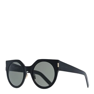 Saint Laurent Sonnenbrille SL185 SLIM 001 schwarzes Gestell YSL graue Gläser 52-24-140 - Bild 1 von 4