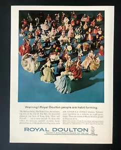 1961 Royal Doulton People Figurina Pubblicità Abitudine Formare Stampa Vintage Pubblicità - Foto 1 di 1