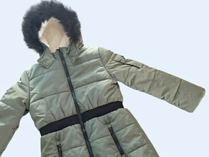 HUDSON Kids Youth Girl Green Winter Coat Jacket Sz L  12 -14 NEW NWT - Picture 1 of 6