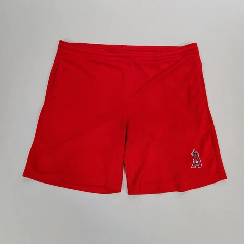 Anaheim Angels Shorts Adult Large Red Lightweight Baseball MLB Casual Mens Cover