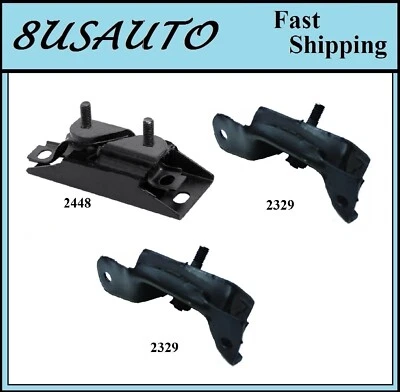 3 PIEZAS MONTAJE MOTOR Y TRANSMISIÓN APTO PARA FORD F-100, F-150, F-250, F-350 4.2L 5.0L 5.8L Foto 1 de 4